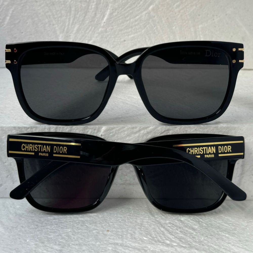 Dior 2024 дамски слънчеви очила брандирани стъкла и черни