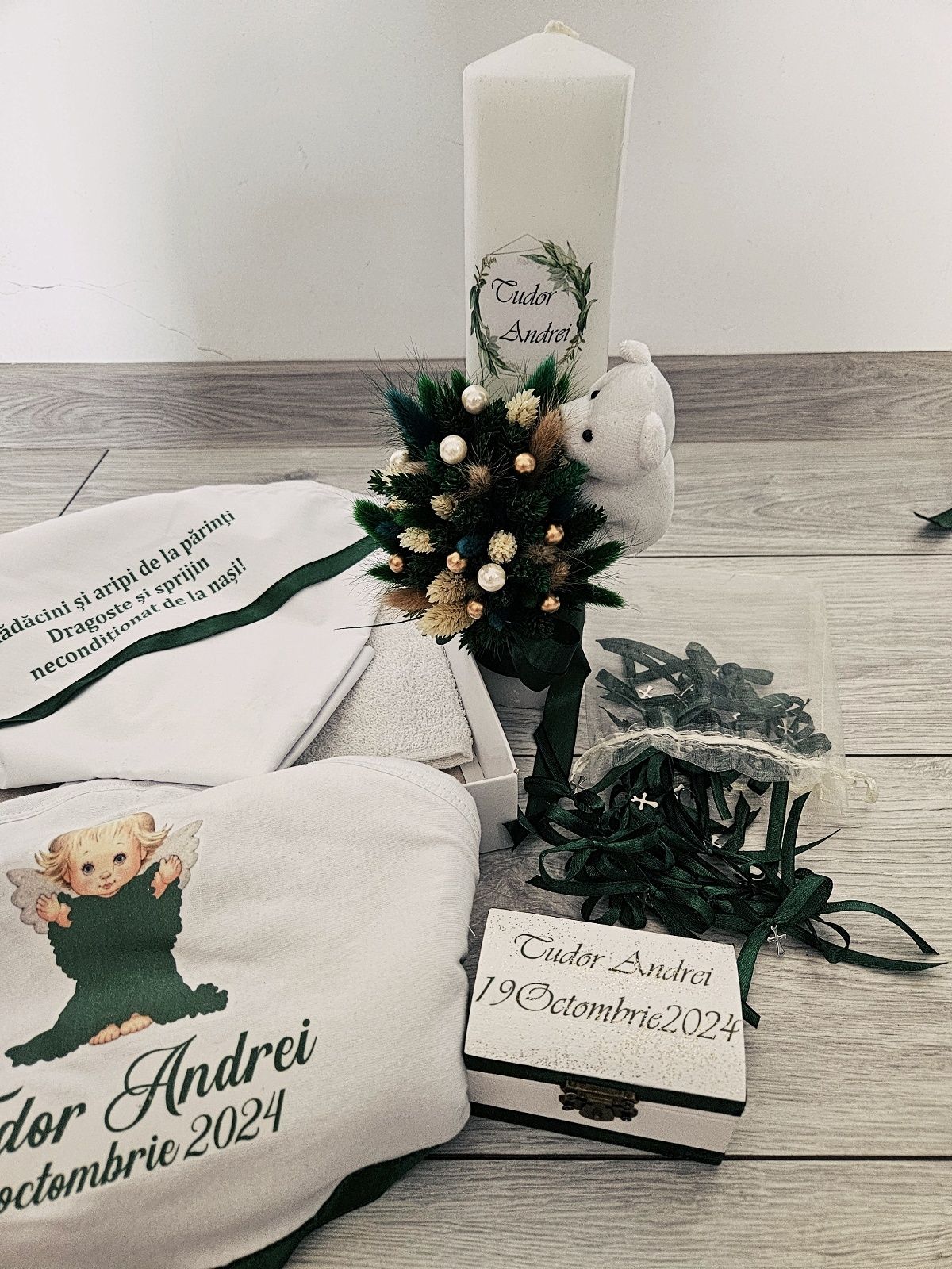 Lumânare botez de 30 cm
