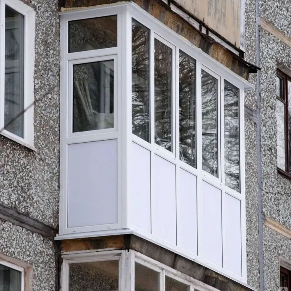 Установка и изготовление пластиковых балконов, окон. Отделка