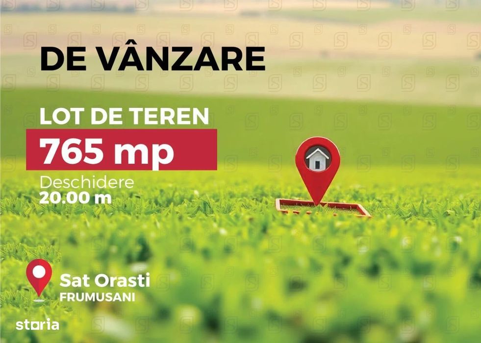 Teren intravilan, Com.Frumusani, Jud.Calarasi, acces facil Bucuresti