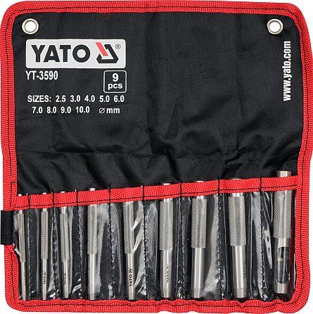 Set - Preducele - YATO Polonia - 2.5/10mm - 9PCS - YT3590