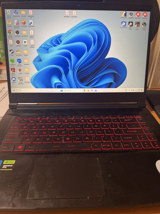 MSI GF63 Thin 11UCX – i5, 16GB RAM, RTX 2050, 144Hz