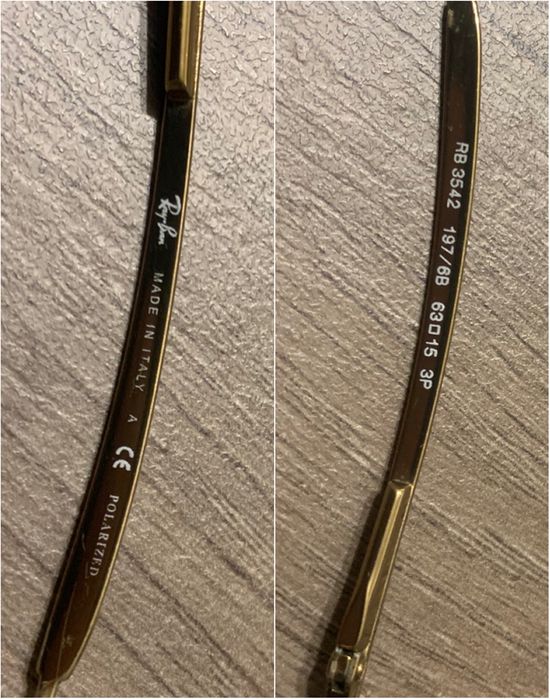 ORIGINAL Ray-Ban Polarized RB3542 197/6B Ochelari de soare barbati