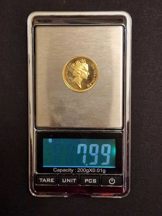 Златна Монета Петорен Британски Суверен 2005 и 2002, 1 и 1/2 суверен