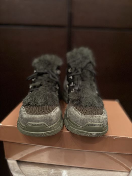 Обувки от естествена кожа с косъм Eva Minge