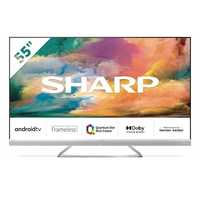 Телевизор Sharp 	55” LC-55EQ4EA, 4K Ultra HD Quantum Dot, Android