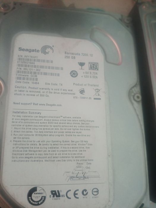 HDD 1 tb+250 GB vinchestor
