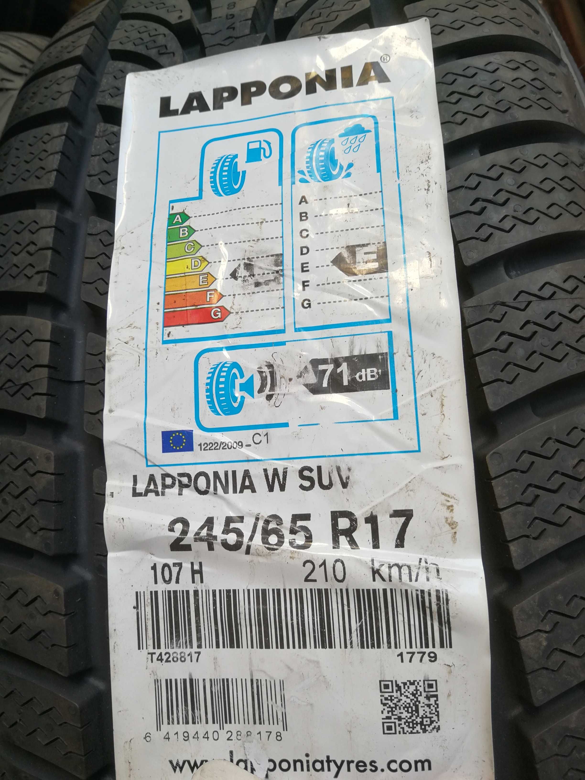 2 Нови зимни гуми R17 245/65 Nokian Lapponia W SUV 107H