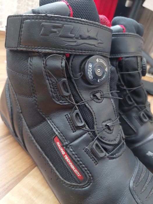 Ghete moto FLM Polo motorrad,piele,marime 43