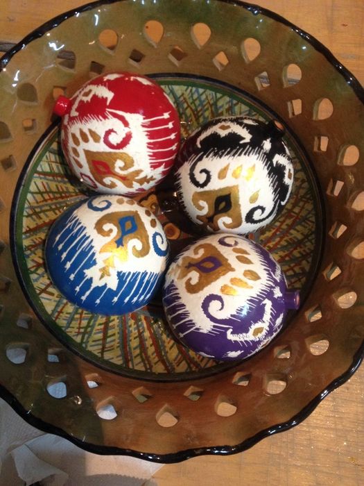 Елочные игрушки ручной росписи