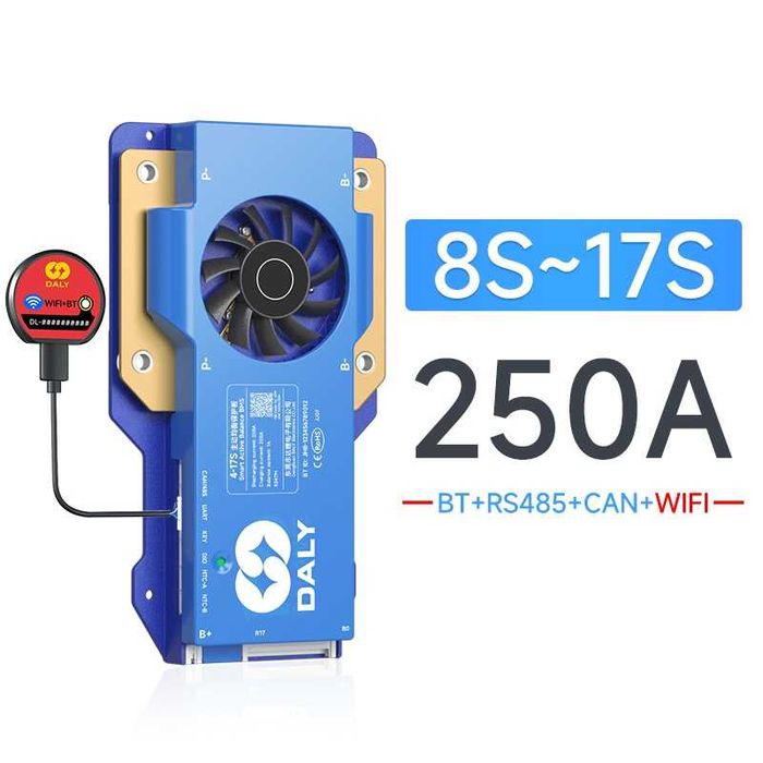 BMS БМС DALY LIFEPO4 250A 8-17S с Bluetooth WIFI