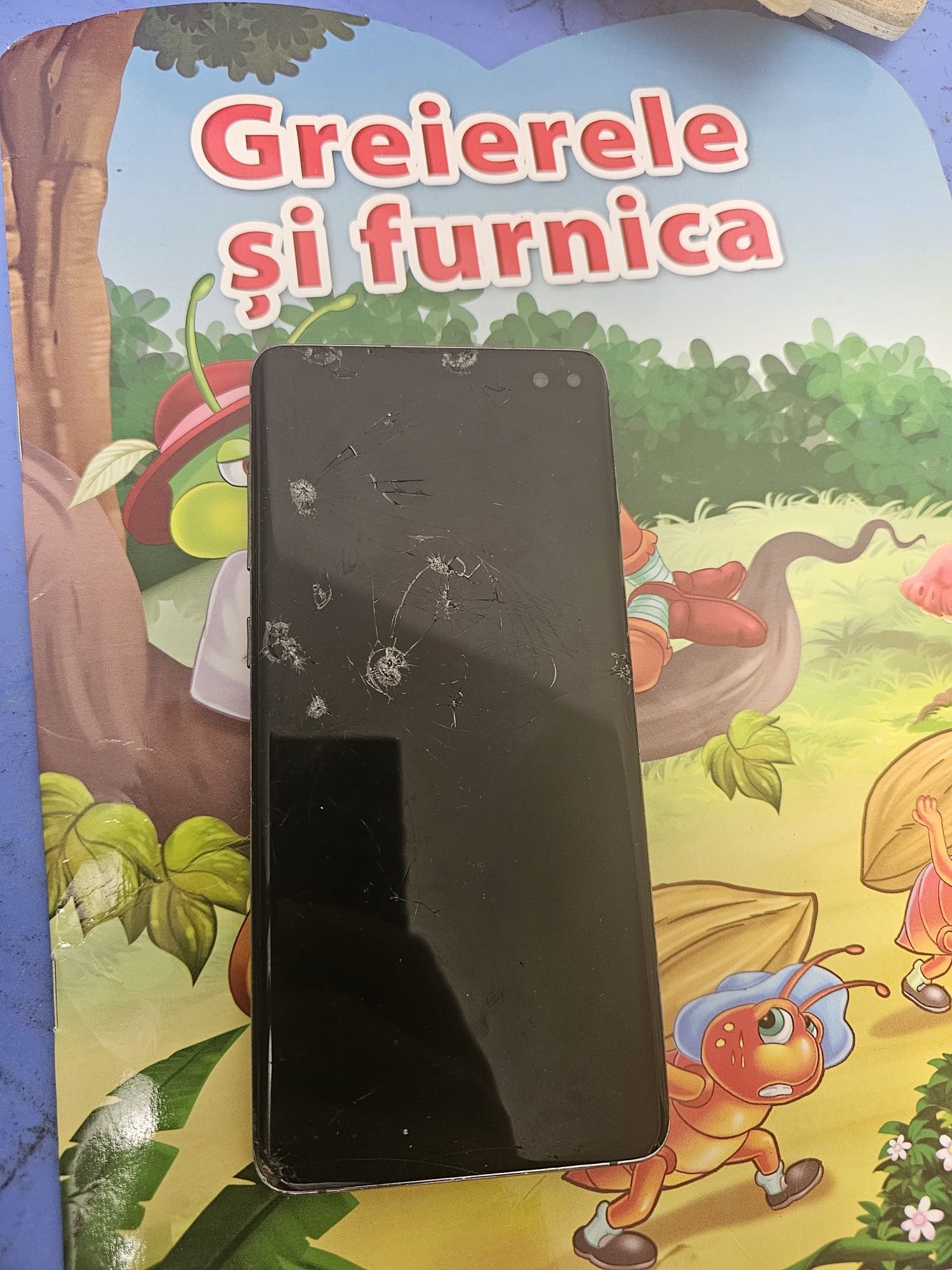 Vând s10 plus  fisurat