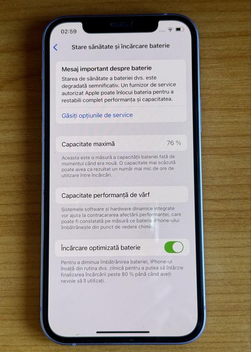 Iphone 12 128 gb purple impecabil