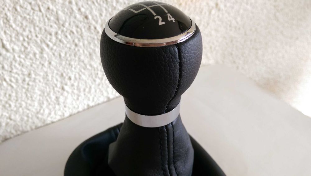 Manson schimbator + nuca PIELE pentru VW Touran / Caddy in 5 trepte