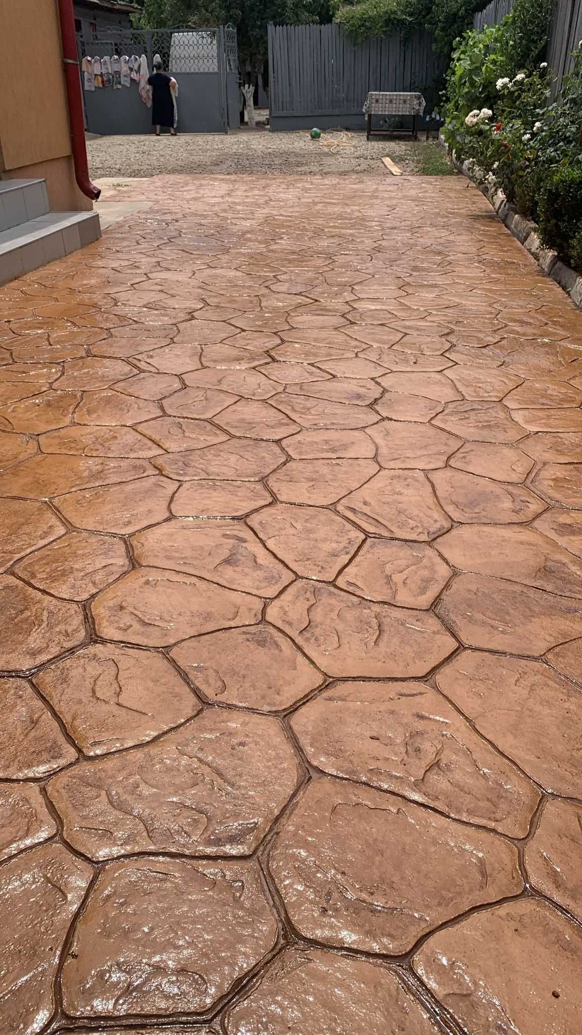 # beton amprentat # pavaj din beton amprentat#