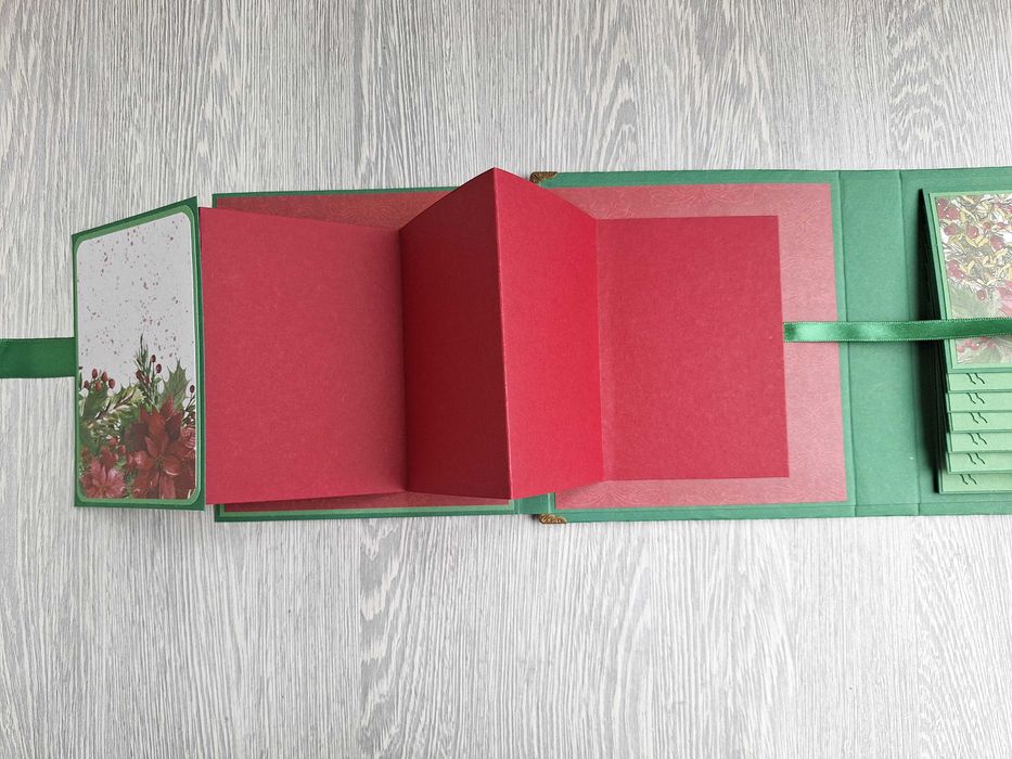 Скрапбук албум с коледни елементи, ръчна изработка /53.26