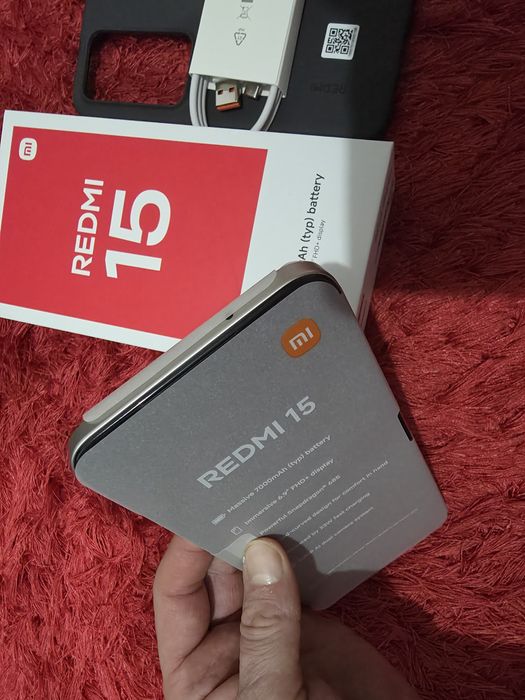 -Xiaomi Redmi 15, Nou, Nefolosit, 256Gb, 8Ram, 0 cicluri incarcare, Si