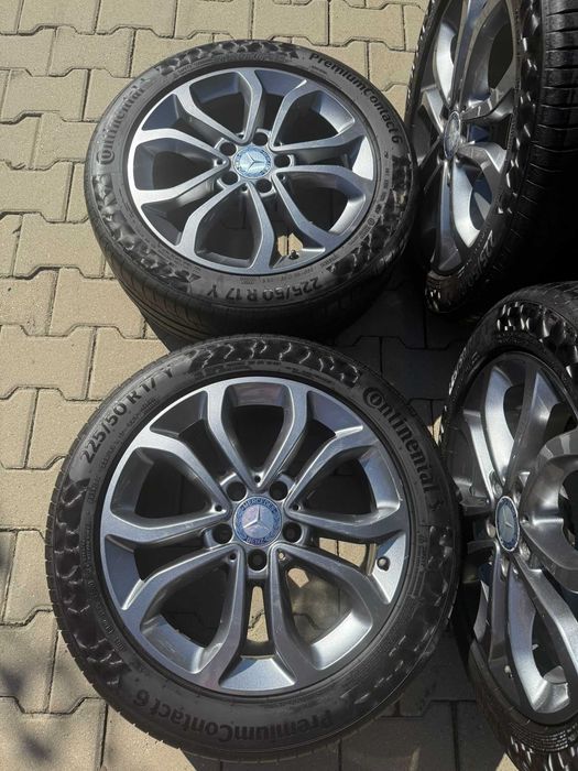 Set 4 Jante originale Mercedes 17” cu anvelope Continental Premium