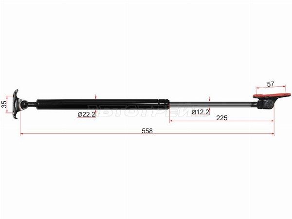 Амортизатор, упор крышки багажника  Toyota Caldina