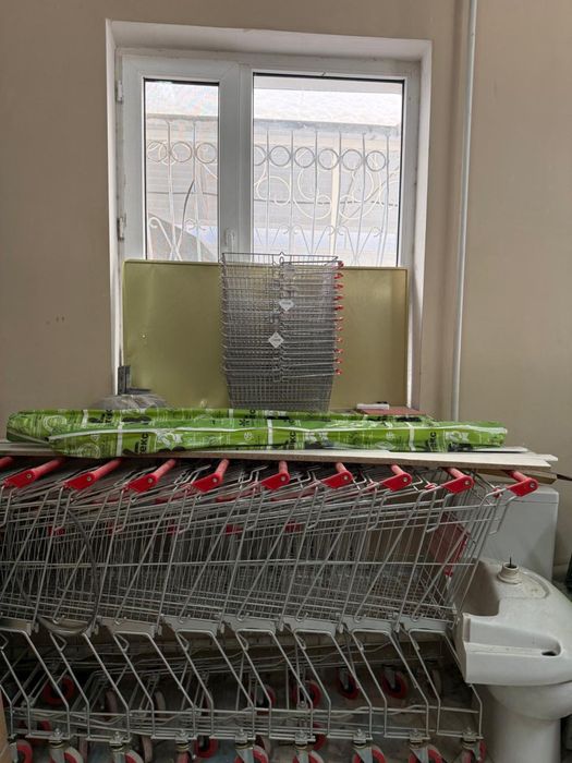 Продам тележки и сетки для магазина