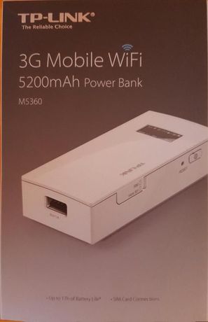 Vand Router 3G Wifi portabil, cu Power Bank de 5200 mAh M5360