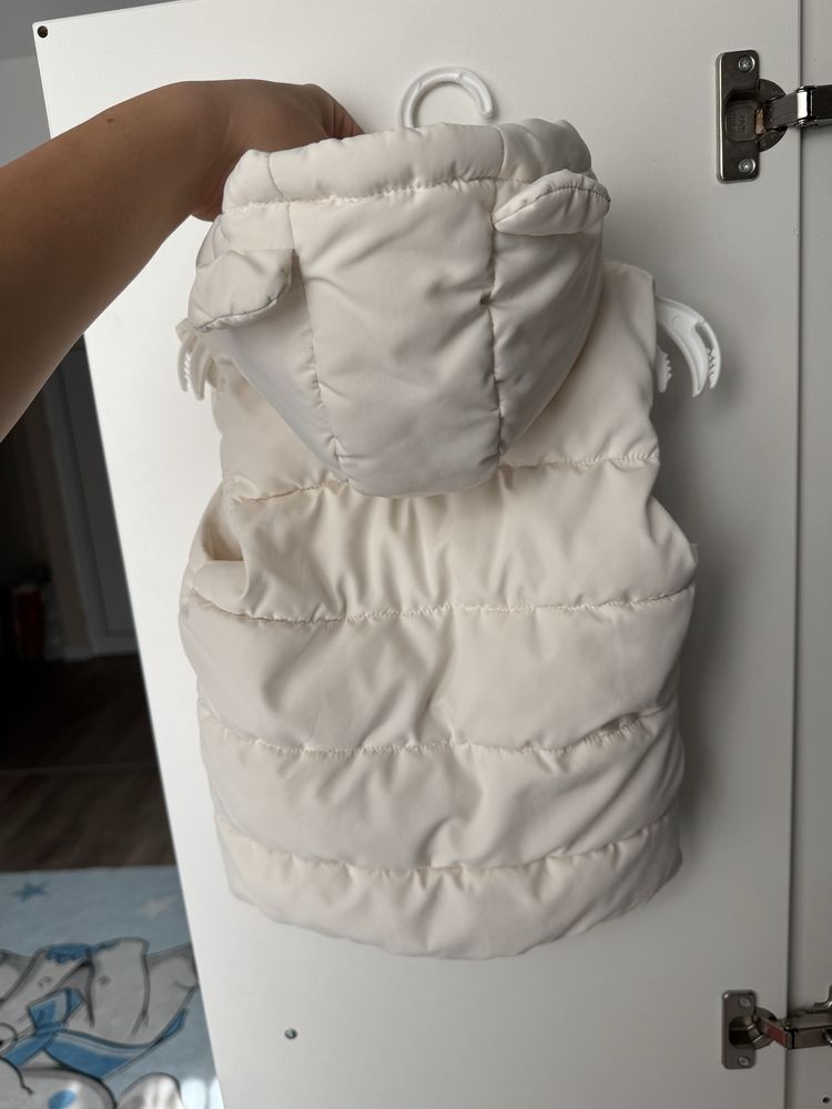 Елек H&M 6-9м 74см екрю