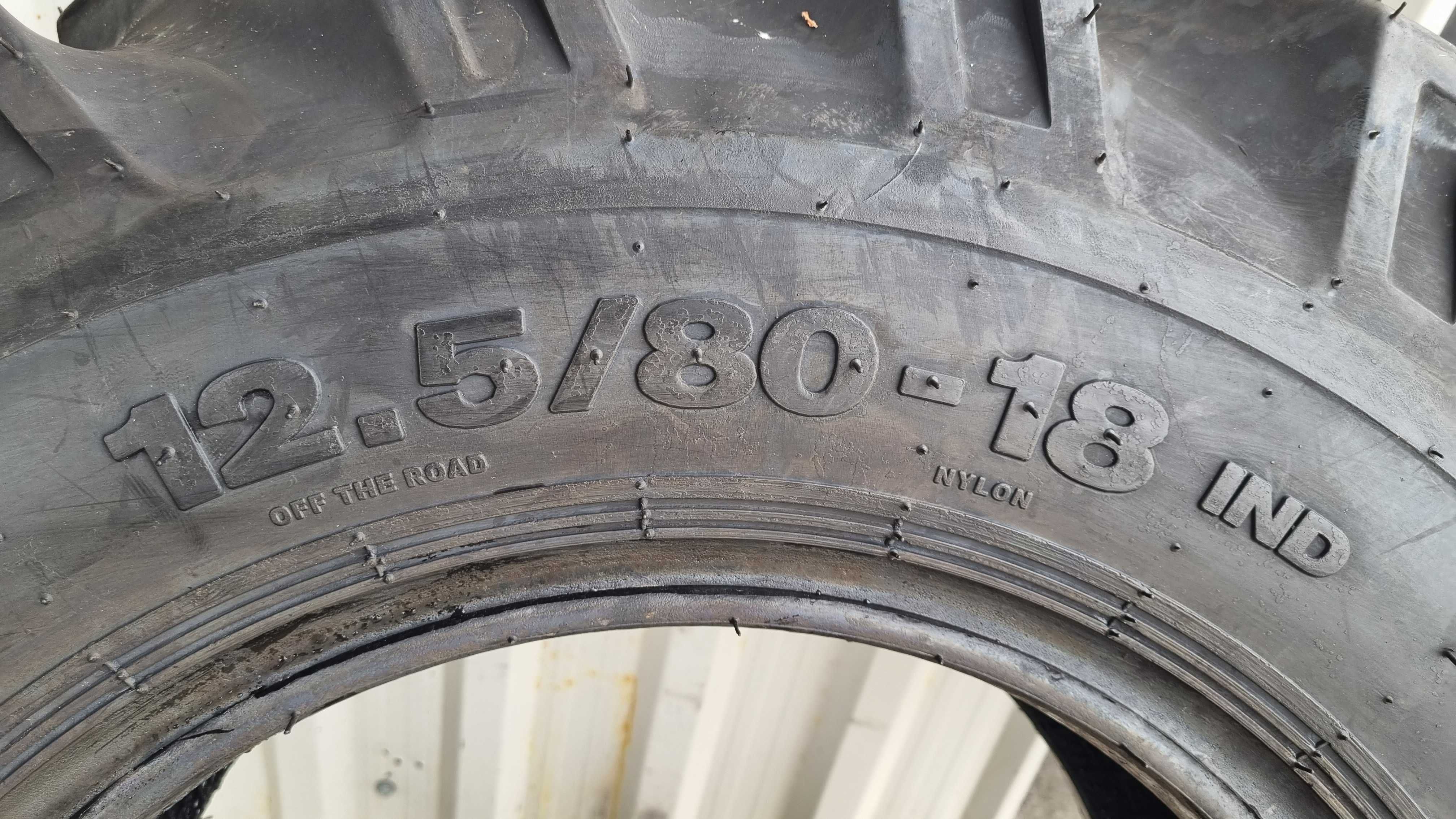 Anvelope industriale 12.5/80-18 cauciucuri NOI cu garantie 5 ani OZKA