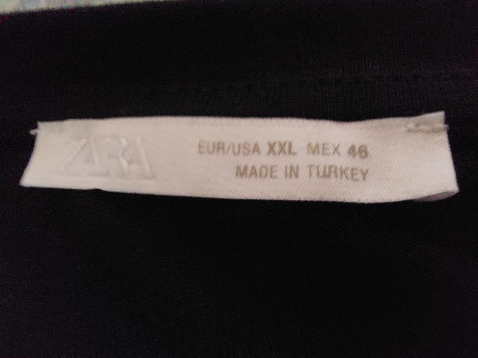 Черна тениска ZARA XXL