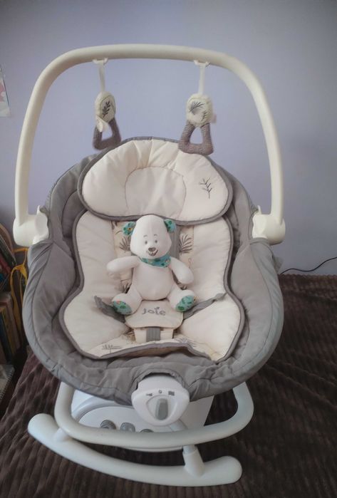 Joie Бебешки шезлонг-люлка 2в1 Sansa fern