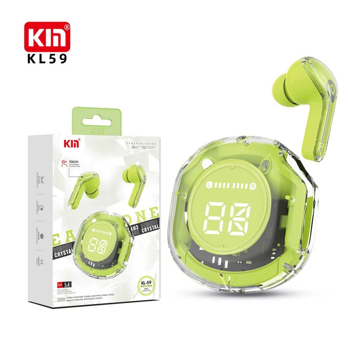 KIN KL59 — zamonaviy Bluetooth 5.4, sport dizaynli TWS quloqchinlar.