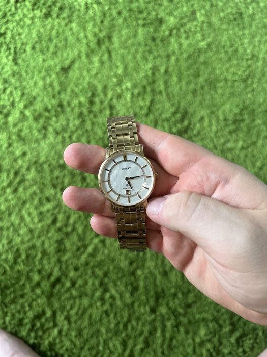 Мужские кварцевые наручные часы. Orient.