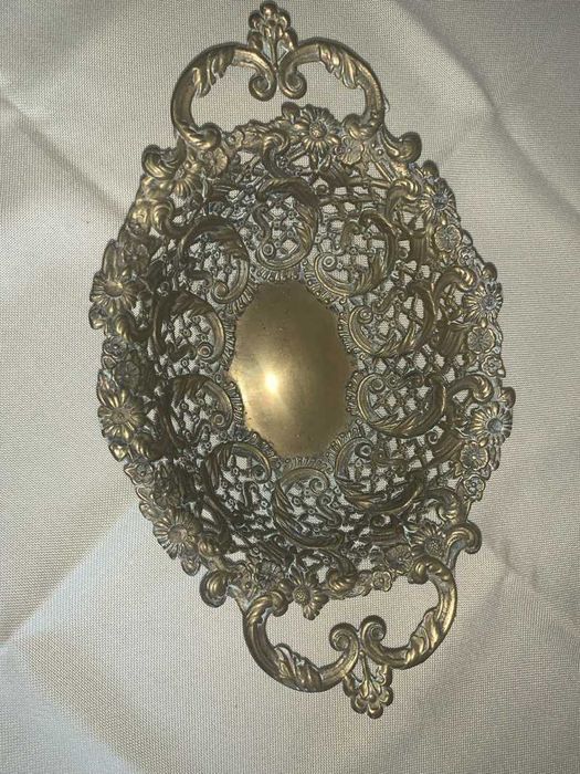 Fructiera din bronz vintage