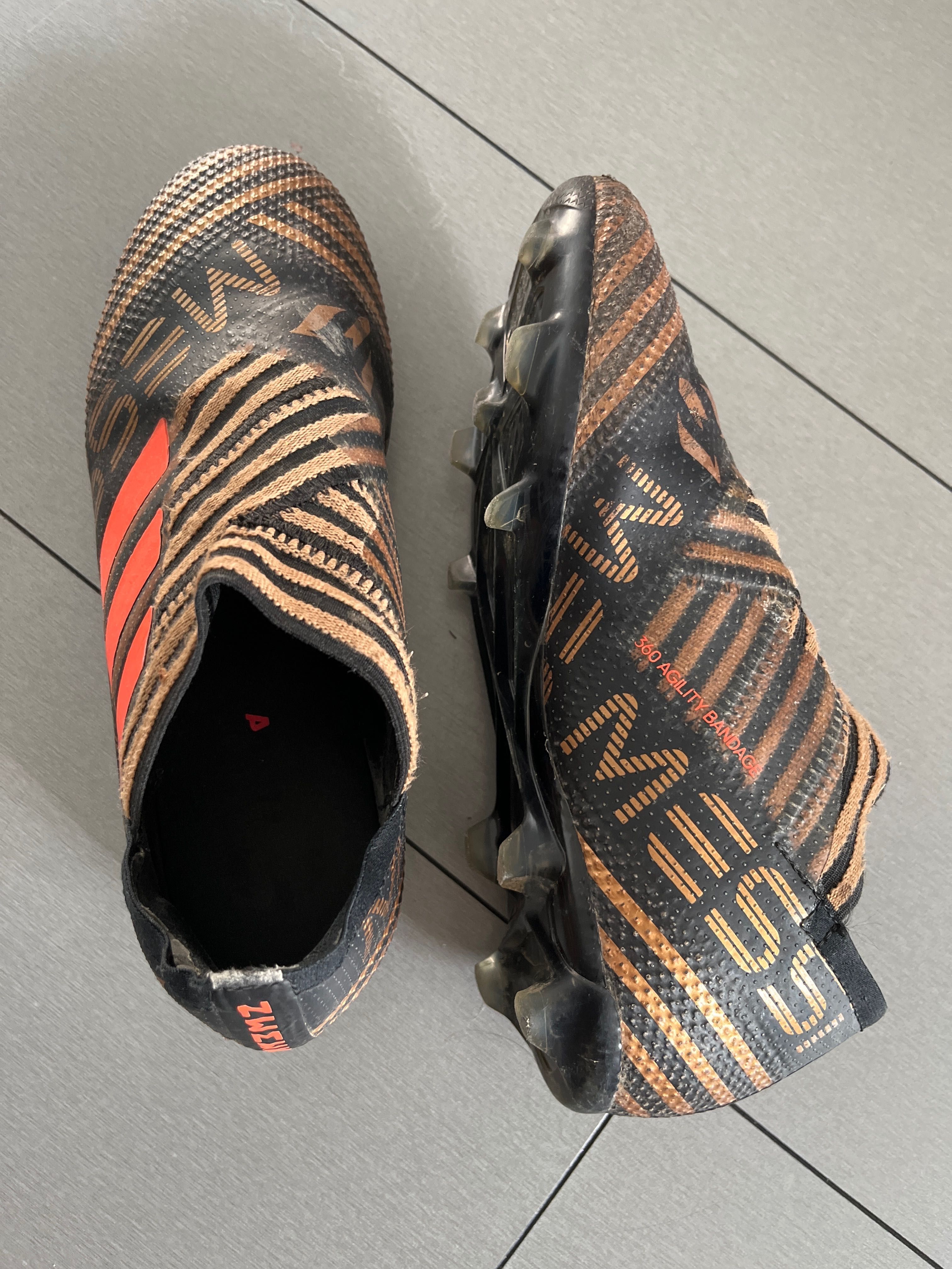 Ghete fotbal copii Adidas Nemeziz Messi 17 360, marimea 36,5, 23 cm