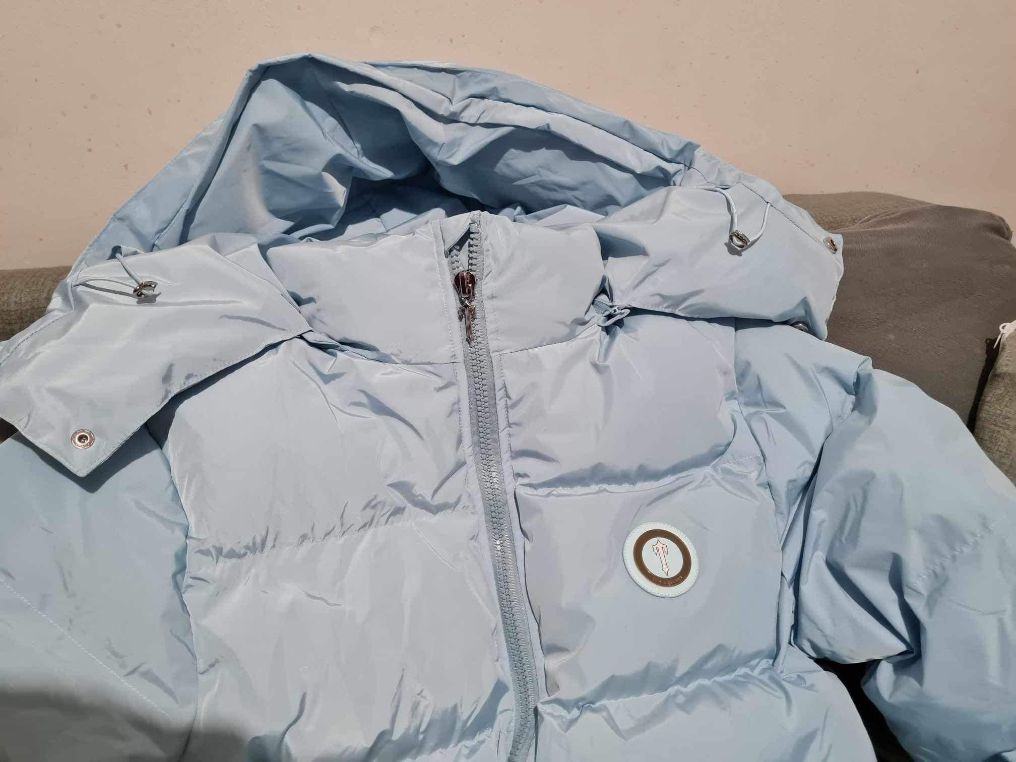 Trapstar Hooded Puffer Jacket Ice Blue
