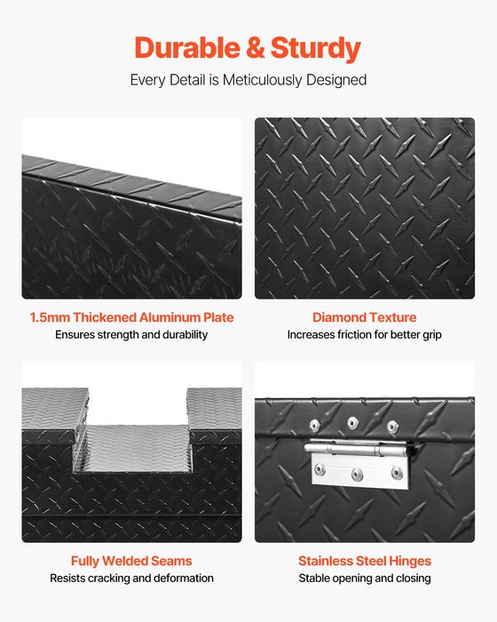 Cutie Aluminiu pentru Scule Camion,1778x508x330mm,Negru