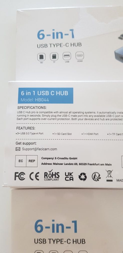 Продавам 6-в-1 USB TYPE-C HUB - бърза скорост, компактен и универсален