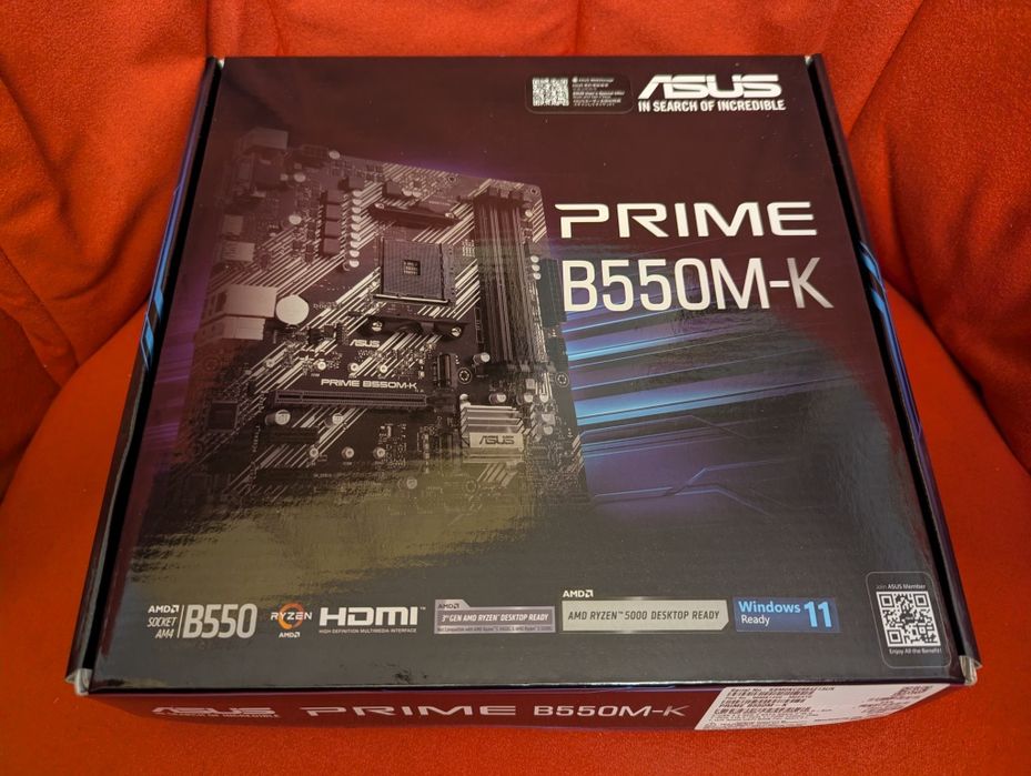 Ryzen 5 5600X и НОВО дъно ASUS PRIME B550M-K / опц. 16GB 32GB DDR4 SSD