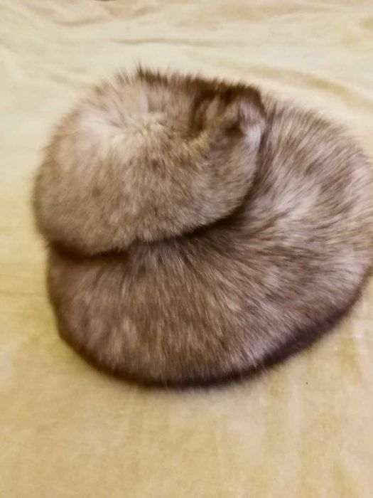 caciula vulpe alba noua