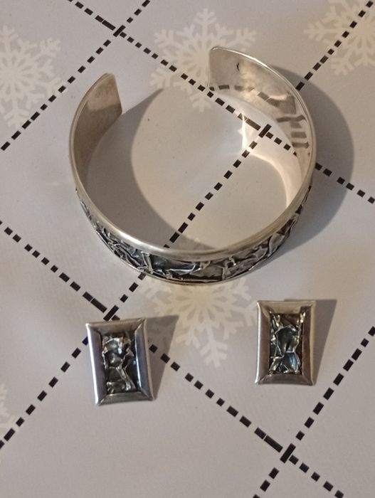 Vând set argint masiv