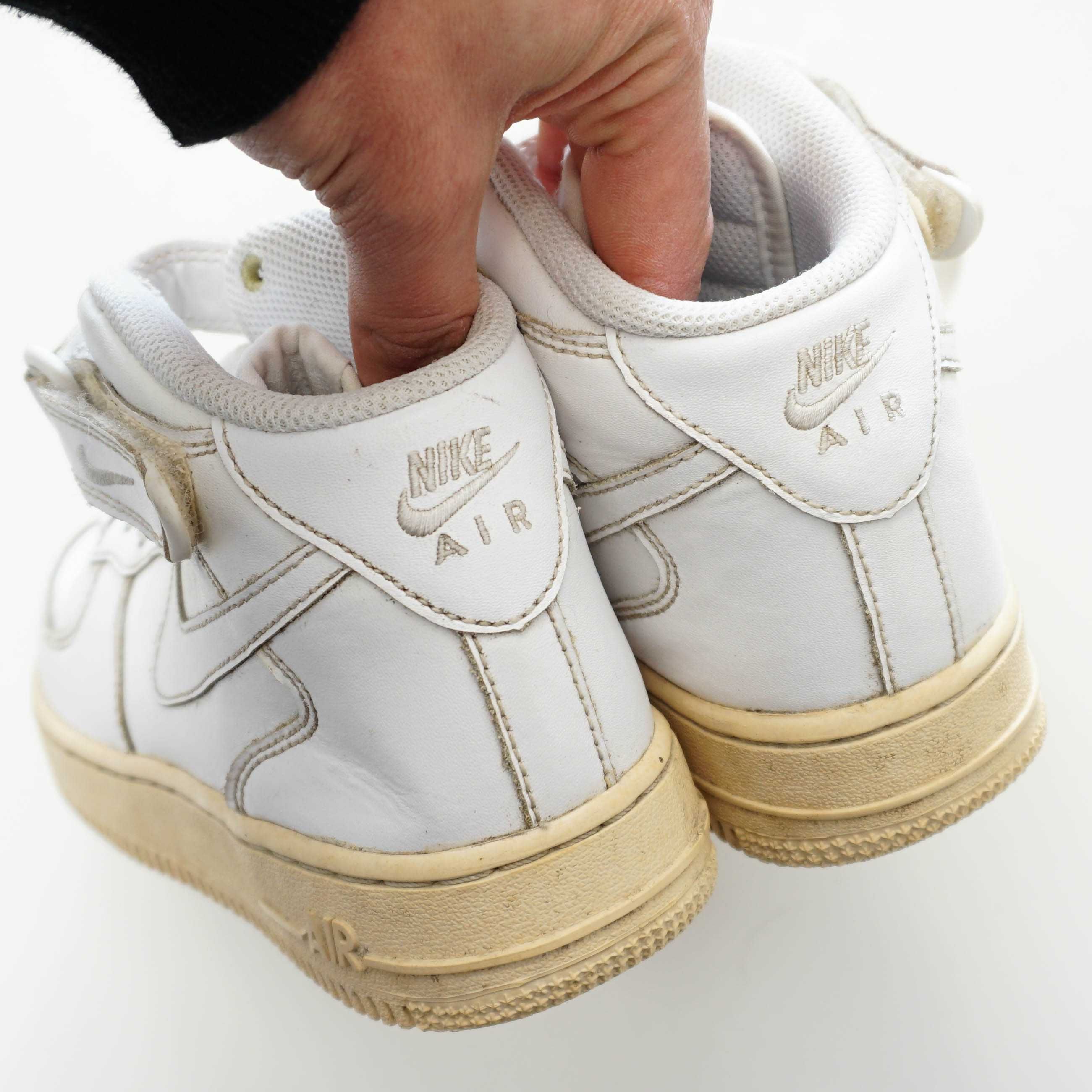 Nike Air Force 1 Mid White оригинални дамски кецове/маратонки - 37.5