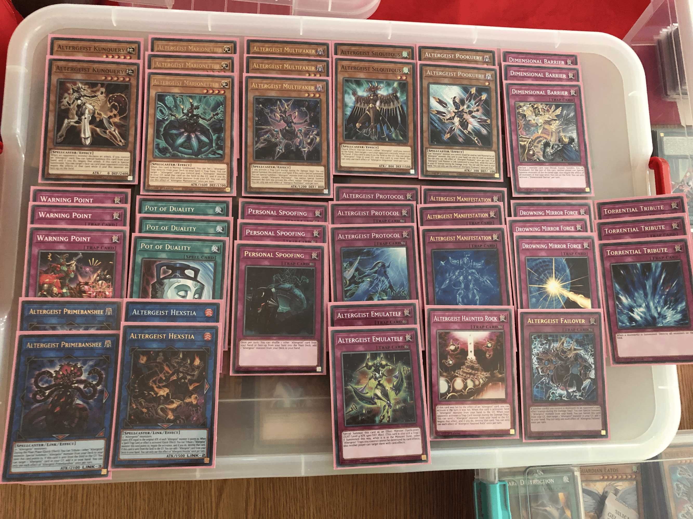 Yu Gi Oh Altergeist full deck