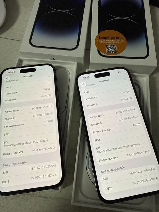 Iphone 14 Pro 256Gb si 128Gb Mov Full Box