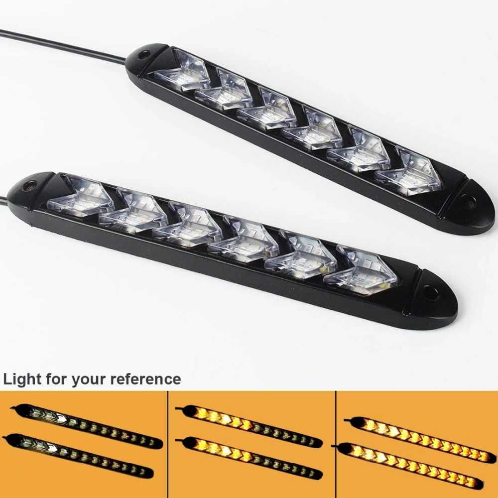 Дневни Светлини DRL с Мигачи- 9 LED /25см. 2 броя А-3574-6