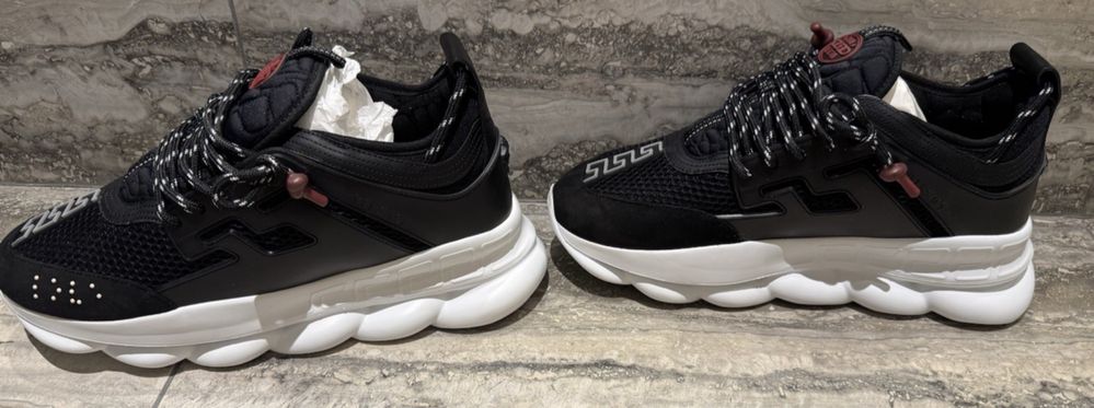 Versace Chain Reaction Alb Negru