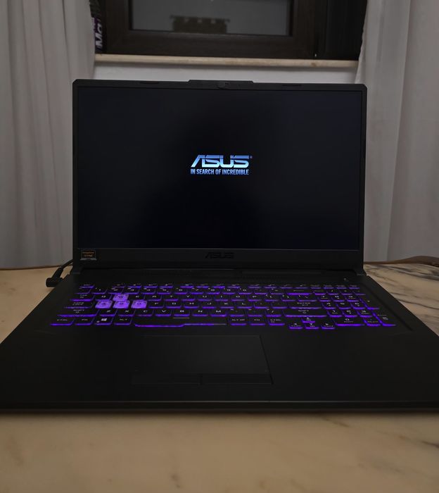 PACHET Laptop gaming ASUS TUF A17 + tastatura + mouse + mouse pad