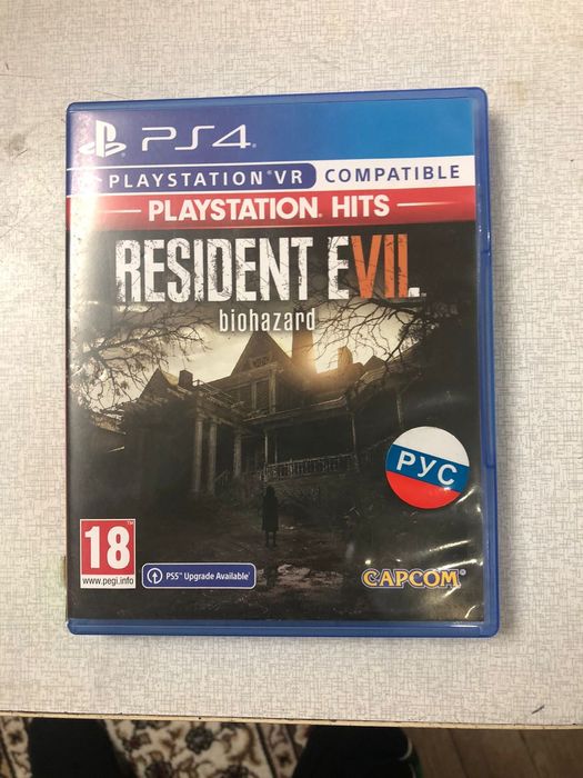 Продам игру на пс4 RESIDENT EVII
