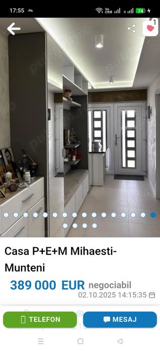 Vanzare casă în Mihăești,sat Munteni.