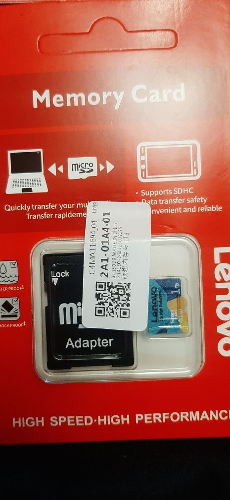 Micro sd card 256 gb Lenovo-15  лв