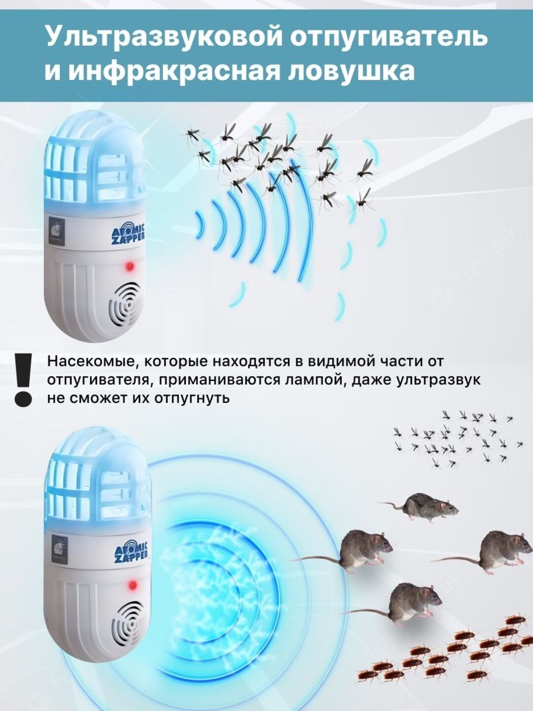 Atomic zapper - uyda chivinlarga qarshi maxsus
