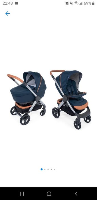 Carucior copii Chicco Style Go albastru,  0-3 ani